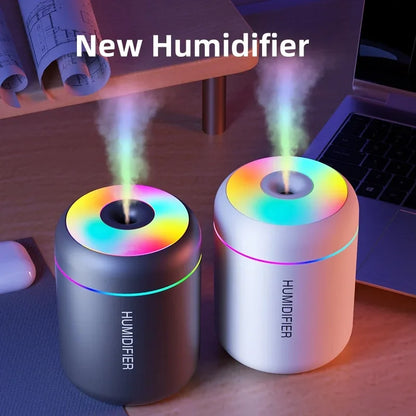 Mini Υγραντήρας & Αρωματοθεραπεία USB (180ml) – Με Φωτισμό LED για Σπίτι & Αυτοκίνητο