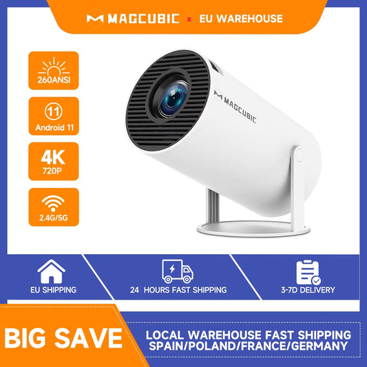 Magcubic HY300 Pro: Έξυπνος Φορητός Προβολέας Android 11 & 4K